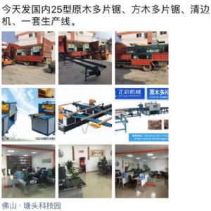 2017年3月發(fā)貨國內250型原木多片鋸生產線&nbsp;圓木多片鋸，方木多